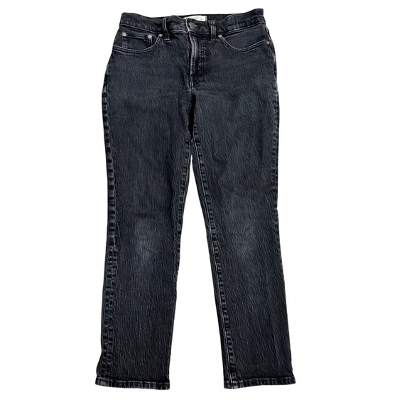 Madewell Denim - Madewell Mid Rise Perfect Vintage Jeans Womens 27 Black Wash Straight Leg